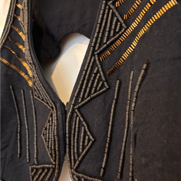 Anthropologie navy beaded vest - Picture 2 of 4